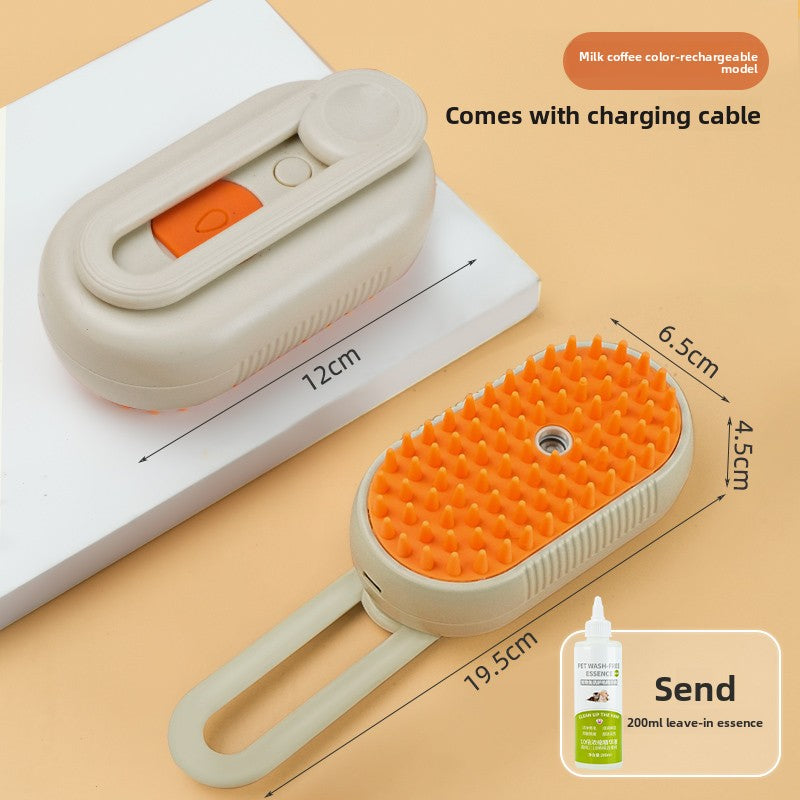 Pet Steam Spray Massage Grooming Brush