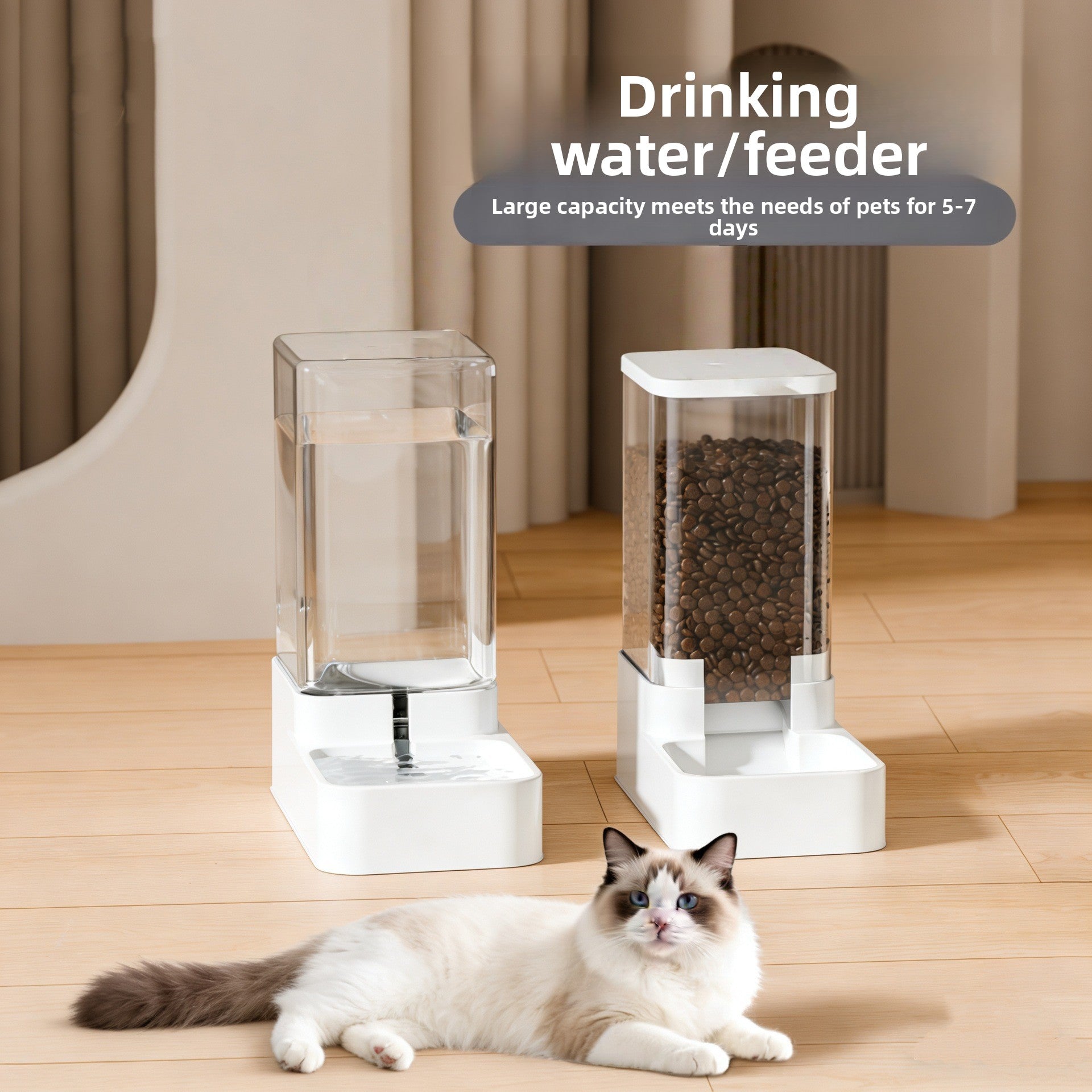 Automatic Pet Food and Water Dispenser
