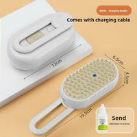 Pet Steam Spray Massage Grooming Brush