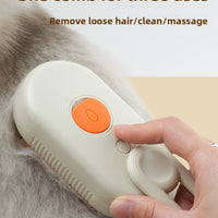 Pet Steam Spray Massage Grooming Brush