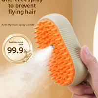 Pet Steam Spray Massage Grooming Brush
