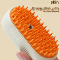 Pet Steam Spray Massage Grooming Brush