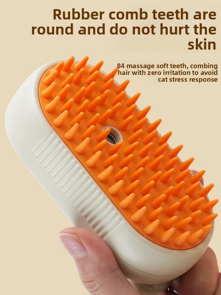 Pet Steam Spray Massage Grooming Brush
